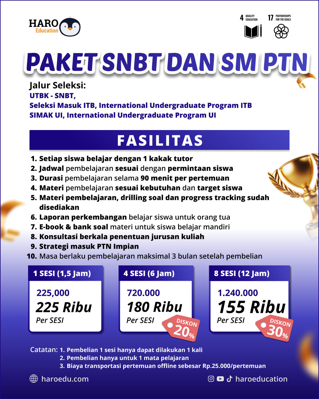 Les Privat Persiapan Masuk PTN (SNBT & SM PTN)